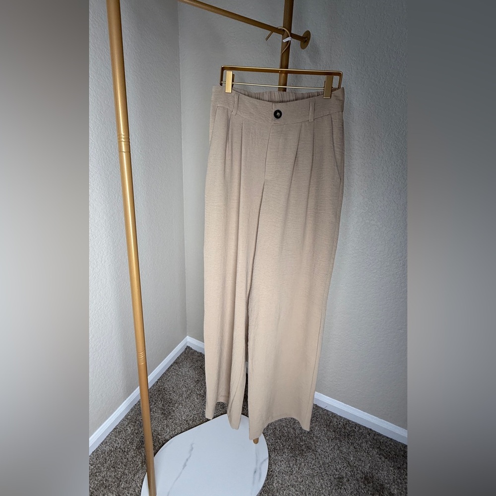 Elegant Women's Tan Trousers